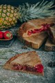 Пирог Клубника и ананас - фото 4566